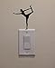 YINGKAI Yoga Dancer/Ballet Dancer/Gymnastics On Light Switch Decal Vinyl Wall Decal Sticker Art Living Room Carving Wall Decal Sticker for Kids Room Home Window Decoration