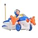 FunsLane Radio Control Cartoon Airplane Toy R/C Toy with Music and Light for Toddlers