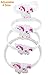 Monqiqi 48 Pack Unicorn Bracelets Party Wristbands for Birthday Party Favor Supplies (Glow Unicorn Bracelets)