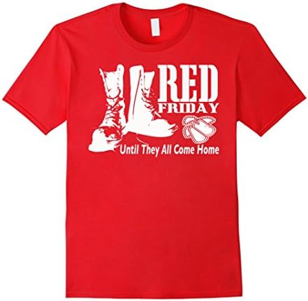 Men's Red Friday - Until They All Come Home Small Red