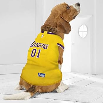 puppy lakers jersey
