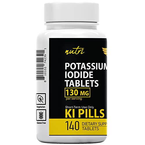 Potassium Iodide Radiation Tablets 130 Mg (5 Pack) (700 Tablets) EXP