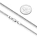 Reve Jewelry 3mm Stainless Steel Franco Chain Necklace for Men and Women, 20-30 inches (30)