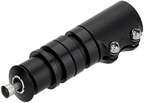 Floor Aluminum Alloy Bicycle Bike Handlebar Fork Stem Extender Riser Head Up Adapter (black)