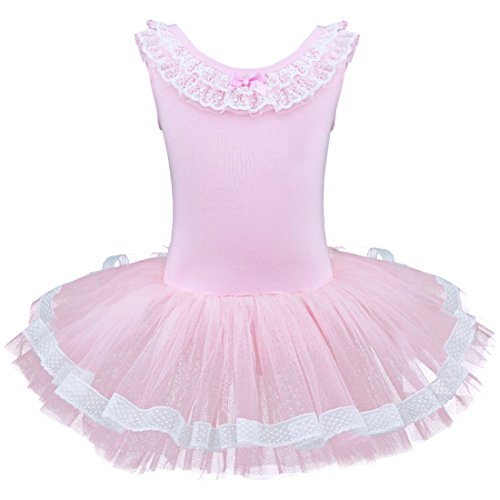 iEFiEL Girls Ballet Tutu Dress Gymnastic Leotard Skirt Ballerina