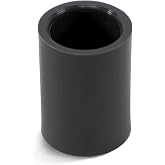 PVC Schedule 80 Pipe Coupling Adapter Connector 3" Socket x Socket (Slip x Slip) Straight Fitting, Gray