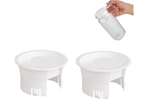 LMYZHIJIA 2 Pcs Food Grade Plastic Water Pitcher Lids for Glass Bistro Pitchers & Beverage Carafes – Perfect Seal & Freshness Guarantee (Pure white)