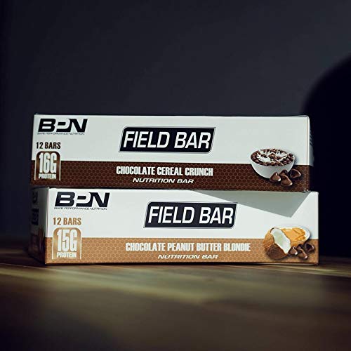 Bare Performance Nutrition, Field Bar, High Protein Bar, Nutrition Bar, Made with Whole Ingredients, Naturally Sweetened, Peanut Butter, Contains Chocolate Cereal (12 Bars, Chocolate Cereal Crunch) - Thumbnail 5