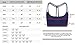 QUEENIEKE Women's Light Support Double-T Back Wirefree Pad Yoga Sports Bra Size M Color Dark Navy