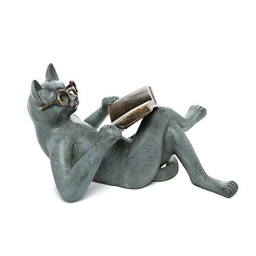 SPI Home 33650 Literary Cat Garden Sculpture - Thumbnail 2