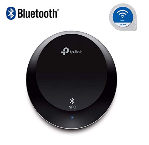TP-Link NFC-Enabled Bluetooth 4.1 Receiver, Wireless Audio Adapter Streaming Music from Echo Smart Phone Tablet PC to Home Car Stereo Sound System (HA100) (Renewed)