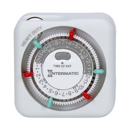 Intermatic TN311 15 Amp Timer for Indoor Lights and Decorations