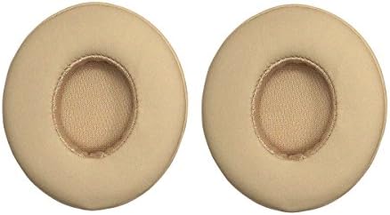 OHF Memory Foam Replacement Earpads Ear pad Ear Cushions For Beats Simple Wired and Wireless Ear Headphones Over Ear Headphones (Golden solo 2.0)