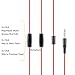 Earbuds with Microphone, In ear Headphones,Noise Cancelling Hi-Fi Strong Bass Sport Earphones for Running Gym(Red)