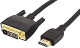 Amazon Basics HDMI to DVI Adapter Cable, Black, 6