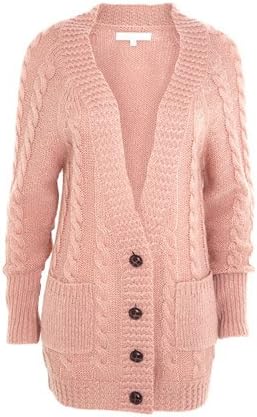 pink boyfriend cardigan