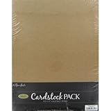 Paper Studio Kraft 8.5 x 11 Cardstock Scrapbooking Paper 50 Sheets