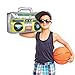 6 Pcs Inflatable Boombox Toy, 80's 90's Boom Box Party Supplies for Old School Themed Party, Hip Hop Accessories and Rappers B-Boys Party Decoration(16.5 Inches)