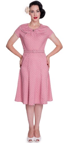 Hell Bunny Ingrid Dress (Small, Pink)