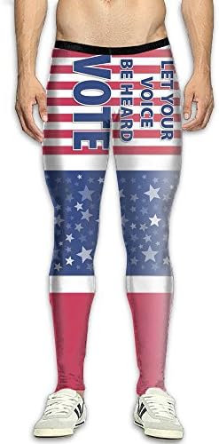 DOPPYENG Mens Compression Pants Base Layer Running, Cycling, Sports, Training, Weightlifting Tights Labor Day 3D Print Fitness Sports Tight Leggings