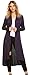 POGTMM Women's Long Open Front Drape Lightweight Maix Long Sleeve Cardigan Sweater (US XXL(20-22), Purple)