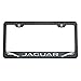 Circle Cool One Black Chrome Stainless Steel License Plate Frame Holder Front Or Rear Bracket Laser Engrave Fit Jaguar with Logo Aluminum Screw Cap