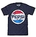 Pepsi Classic Logo Licensed T-shirt-small Navy Heather