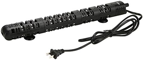 Lineba 200 watt Adjustable Quart Glass Heater Aquarium Fish Tank Heater with Auto Built-in Thermostat Protective Sleeve and Suction Cup