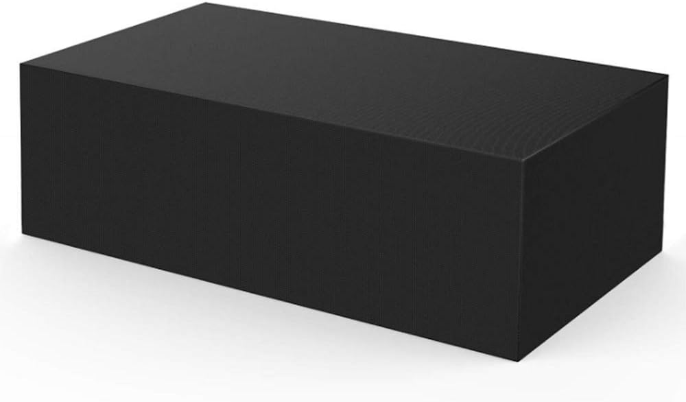 Outdoor Patio Furniture Covers, 84x52x29Inches(213x132x74Cm), Upgraded Rectangular Waterproof Outdoor Cover for Outdoor Dining Table and Chairs ,Waterproof, Tear-Resistant, UV Resistant Black