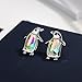 Neoglory Aurora Borealis Crystal Stud Earrings Penguin Birthstone Fashion Jewelry Mother's day Gift embellished with Crystals from Swarovski