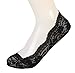 lifevv Women's 5 Pairs No Show Full Cuff Silicone Grip Non-Skid Socks