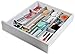 Practical Comfort Aluminum Drawer Organizer for Kitchen Utensils Silverware Flatware 9 Dividers Set | SHORT