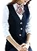Vocni Women's V-Neck Sleeveless 3 Button Fully Lined Slim Fit Economy Dressy Suit Vest Waistcoat