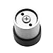 TPOHH Brushed Stainless Steel Cylindrical Floor Mount Door Stop, 1-3/4