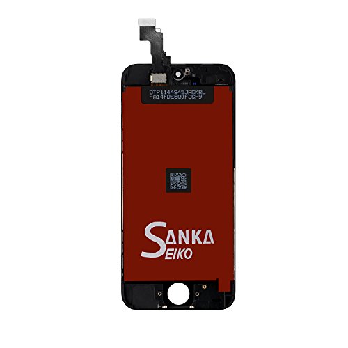 SANKA iPhone 5C LCD Screen Replacement, Digitizer Display Retina Touch Screen Glass Frame Assembly for iPhone 5C - Black (Free Tools Included) - Thumbnail 4