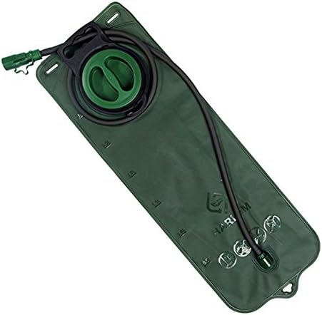 Hydration Bladder Foldable Water Reservoir Backpack System Wide-Opening for Cycling Camping Hiking Green 3L