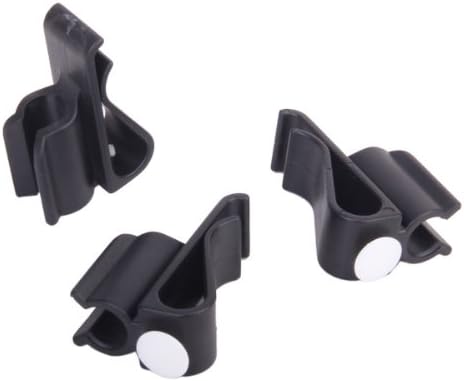 3 x&nbsp;Putter holder for golf bag / organiser clip / ball marker, black
