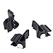 OrangeTag 3Pcs Black Golf Bag Clip On Putter Holder Golf Organizer Club Clip