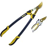 Melnor Pruner &amp; Lopper Value Pack - Titanium Blades - Includes 27” Bypass Loppers and 8.5” Bypass Pruner