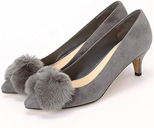 Amazon ジルスチュアート シュー シューズ ファーモチーフポインテッドトゥパンプス グレースエード 24 0 パンプス