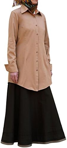 SHUKR Women's Cotton Work Shirt XL Camel