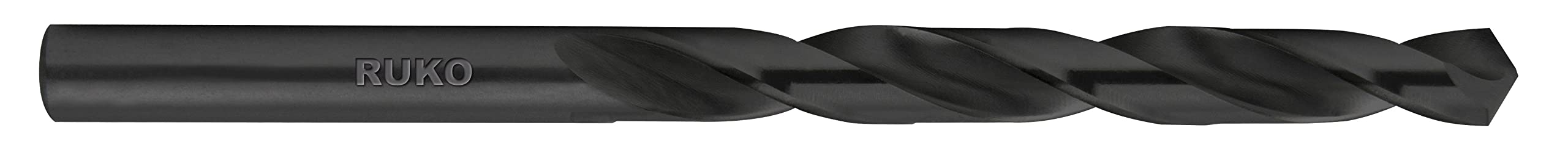 RUKO 2140875S - Pack de 10 brocas helicoidales DiN 338 tipo N, HSS-G (Ø 8.75 mm)