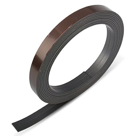 Magnetband selbstklebend stark Magnetstreifen zum Kleben Größe 12,7 mm x 1,5 mm Selbstklebende Magnetstreifen Magnetband Flie