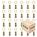 HAOSEE 20 Pack 20 Led Wine Bottle Lights with Cork,6.6ft Silver Wire Warm White Cork Lights Battery Operated Fairy Mini String Lights for Wine Liquor Bottles Wedding Party Christmas Decor