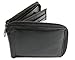 Dangerous Threads Mens Black Leather Wallet Lamb Zippered Bifold 782