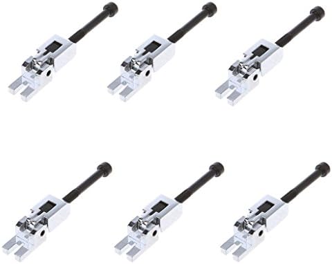 ULKEME 6 Saddles For Floyd Rose Guitar Bridge With String Lock Screws Replacement Parts