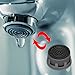 20 Pieces Faucet Aerator Kitchen Sink Flow Faucet Restrictor Insert Replacement and 20 Pieces Rubber Washers for Bathroom