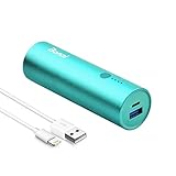 BONAI Portable Charger 5000mAh, Slim Aluminum Power Bank, Ultra-Compact External Backup Battery Pack High-Speed Output Perfect Carry for Travel Smartphones Tablet Mint