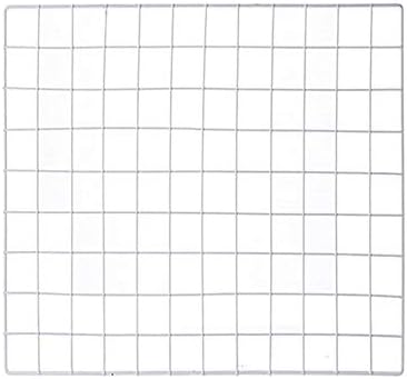 ShouYu DIY Grid Photo Wall,Wall Grille,Multifunction Wall Mounted Ins Mesh Display Panel,Wall Art Display Organizer,Memo Board (White,60×60cm)