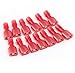 Ginsco 110pcs Female Red 22-18 Gauge Nylon Fully-Insulated Quick Disconnects Wiring Spade Wire Connector Crimp Terminal
